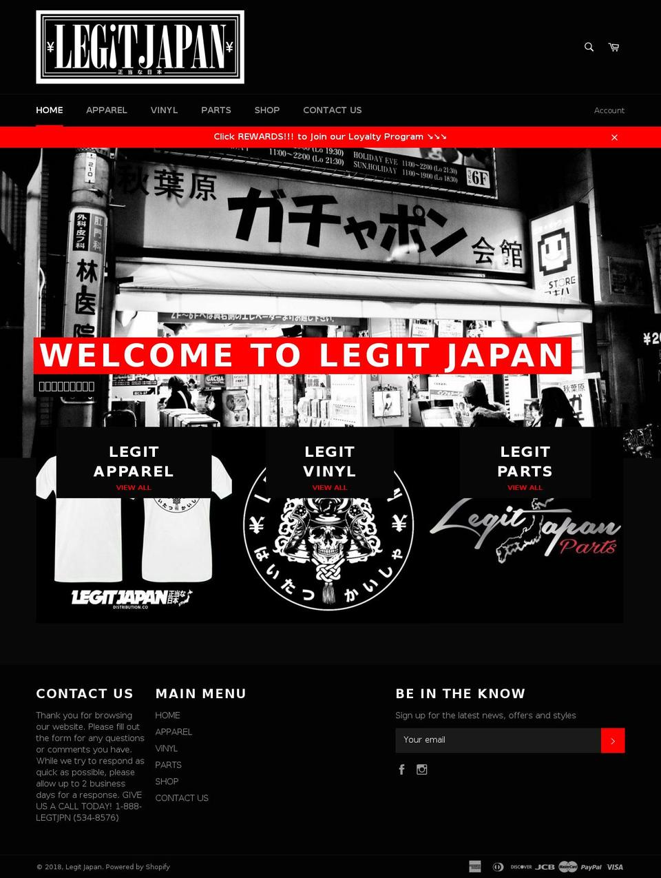 legitdistribution.com — Shopify storefront screenshot