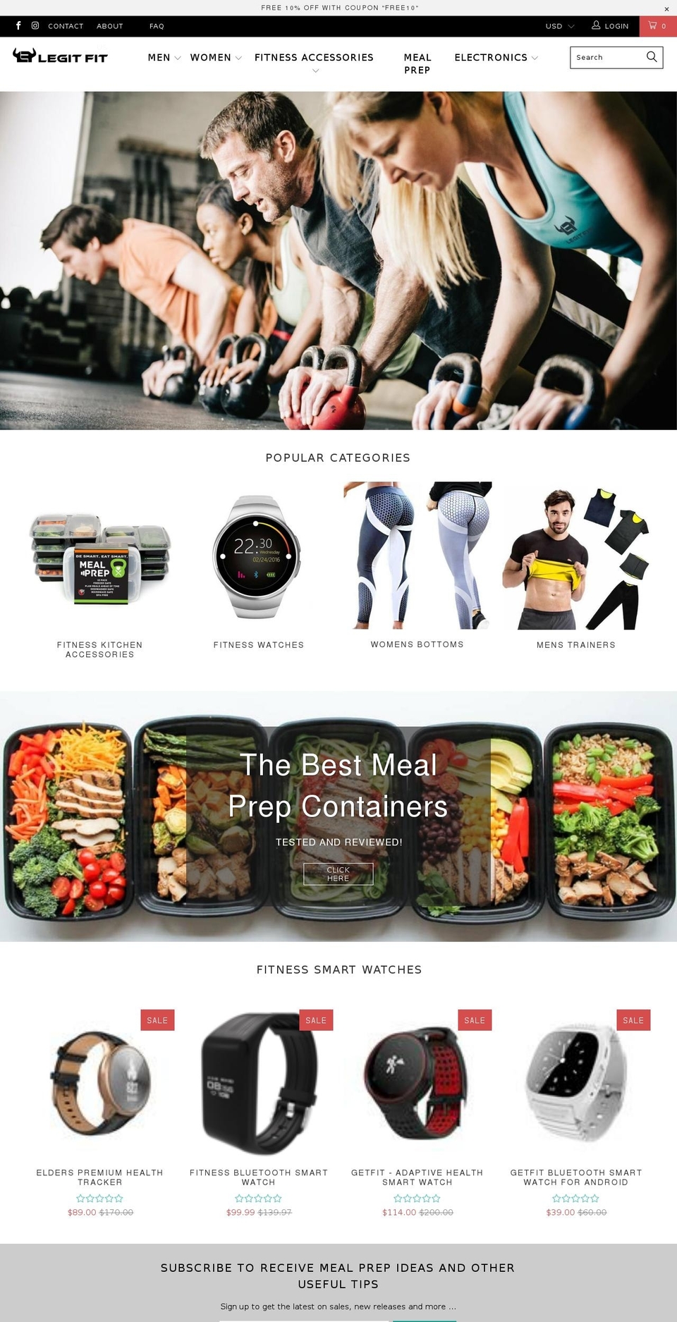 legitfitgear.com shopify website screenshot