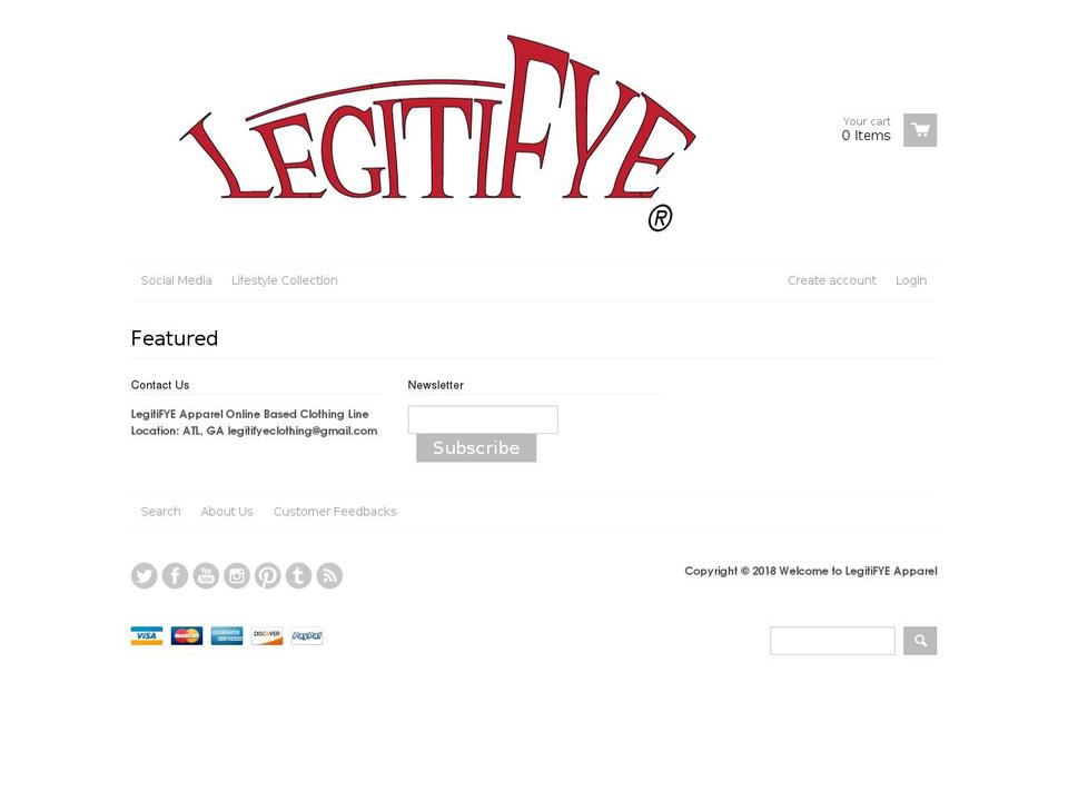 legitifye.com shopify website screenshot