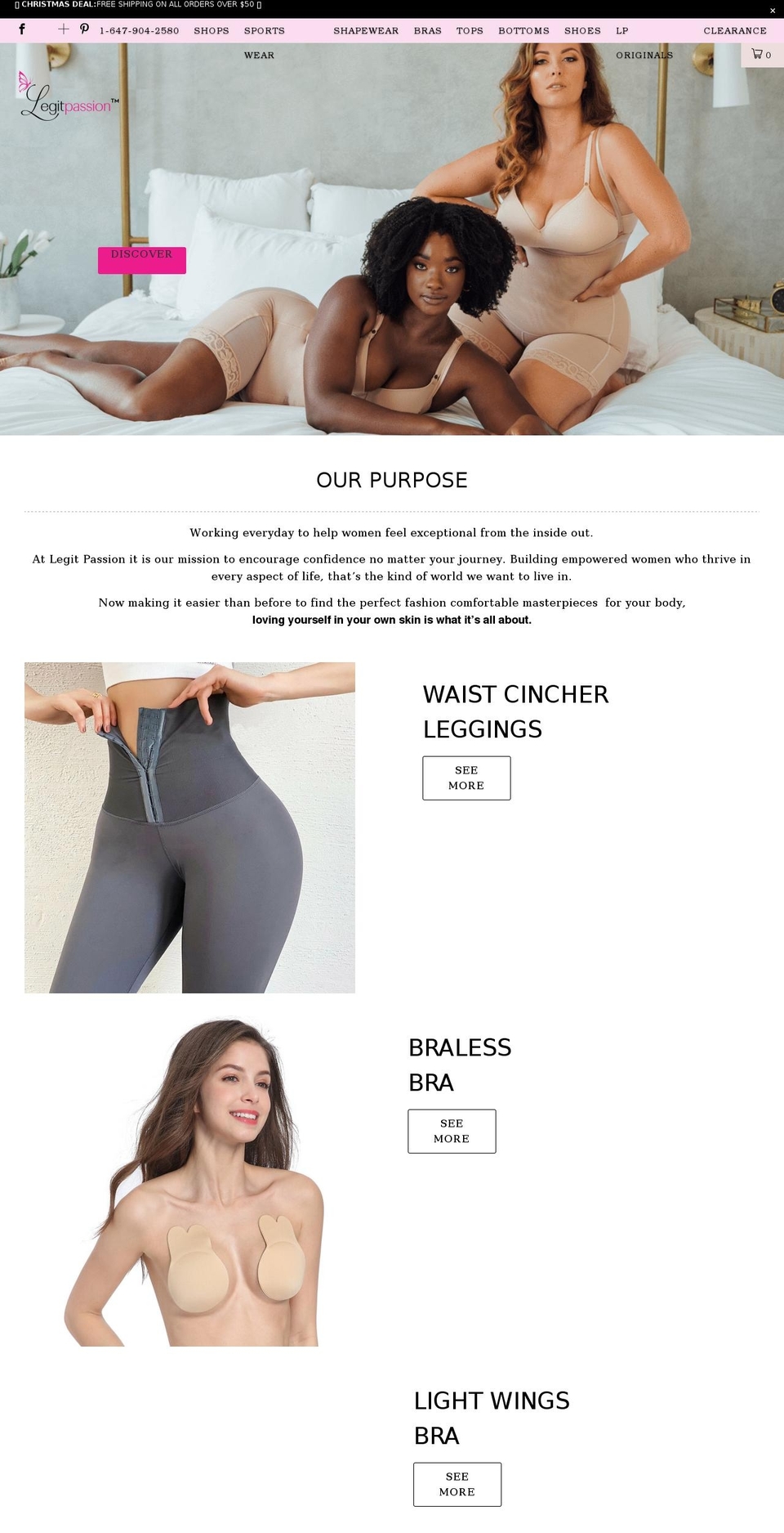 legitpassion.ca shopify website screenshot