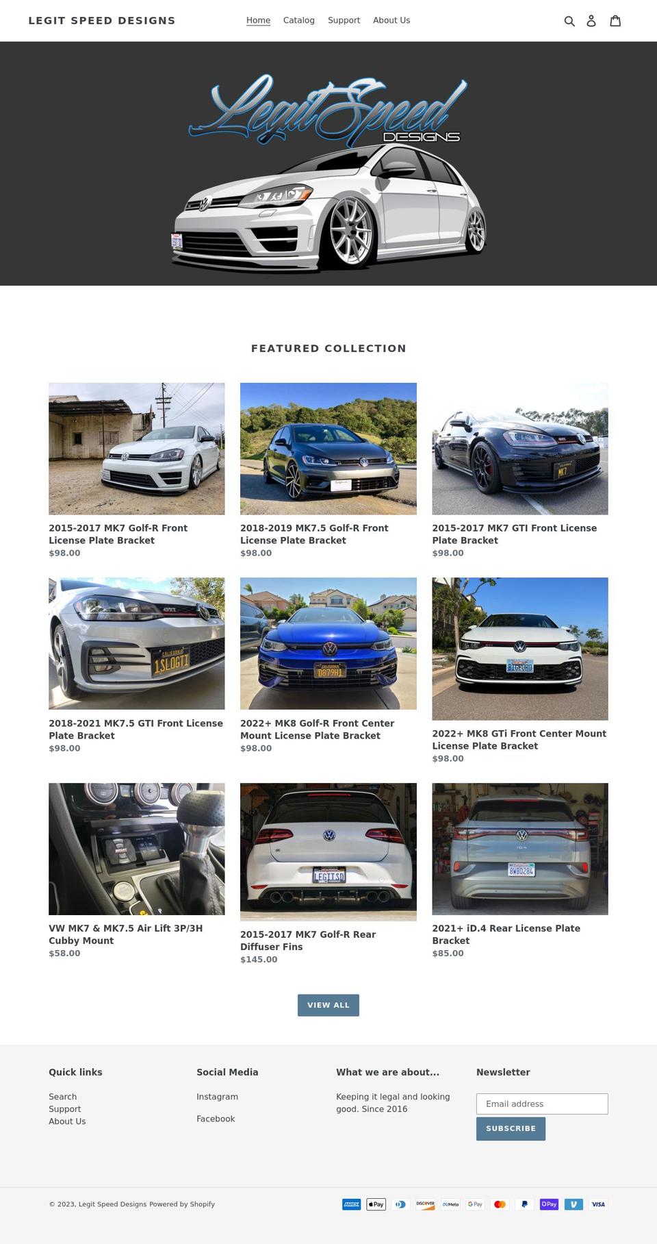 legitspeed.com shopify website screenshot
