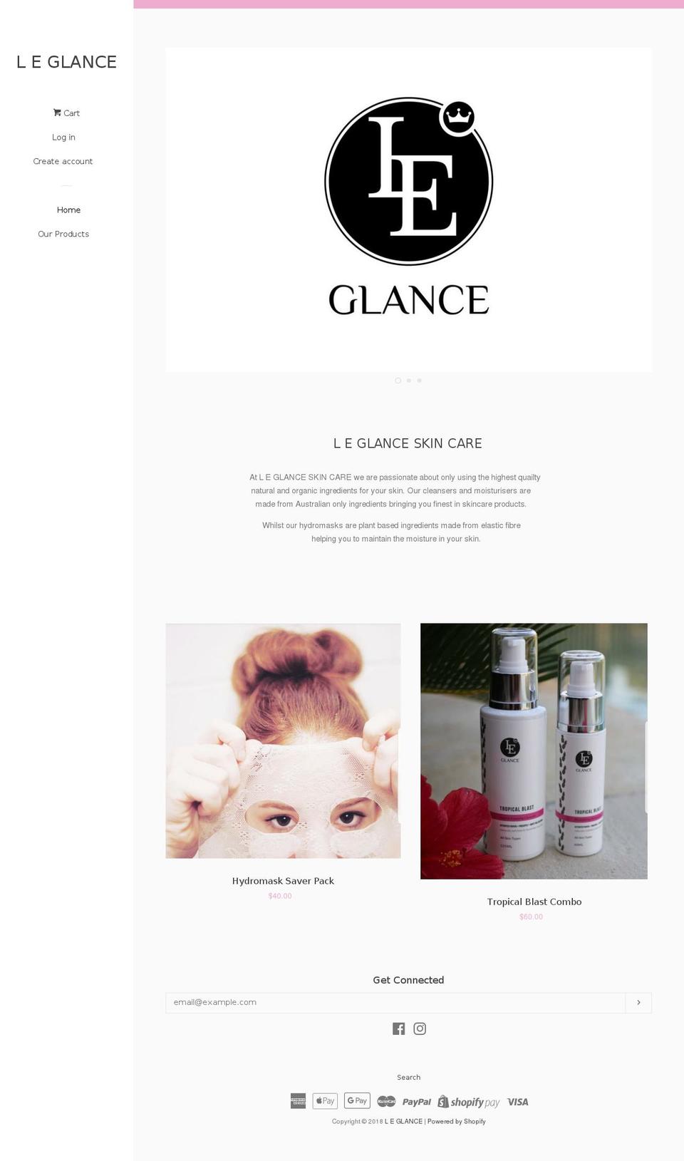 leglance.com — Shopify storefront screenshot