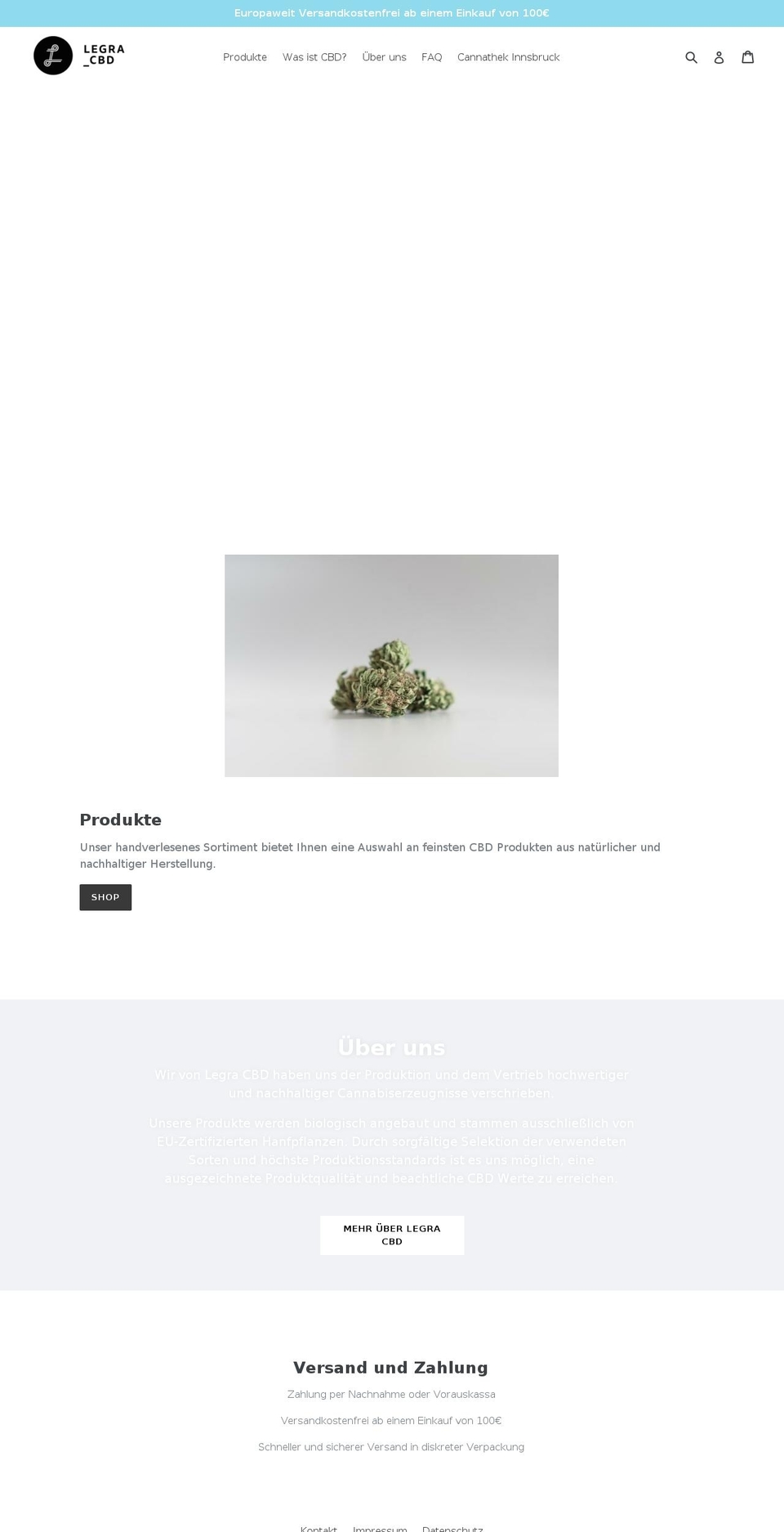 legra.at shopify website screenshot