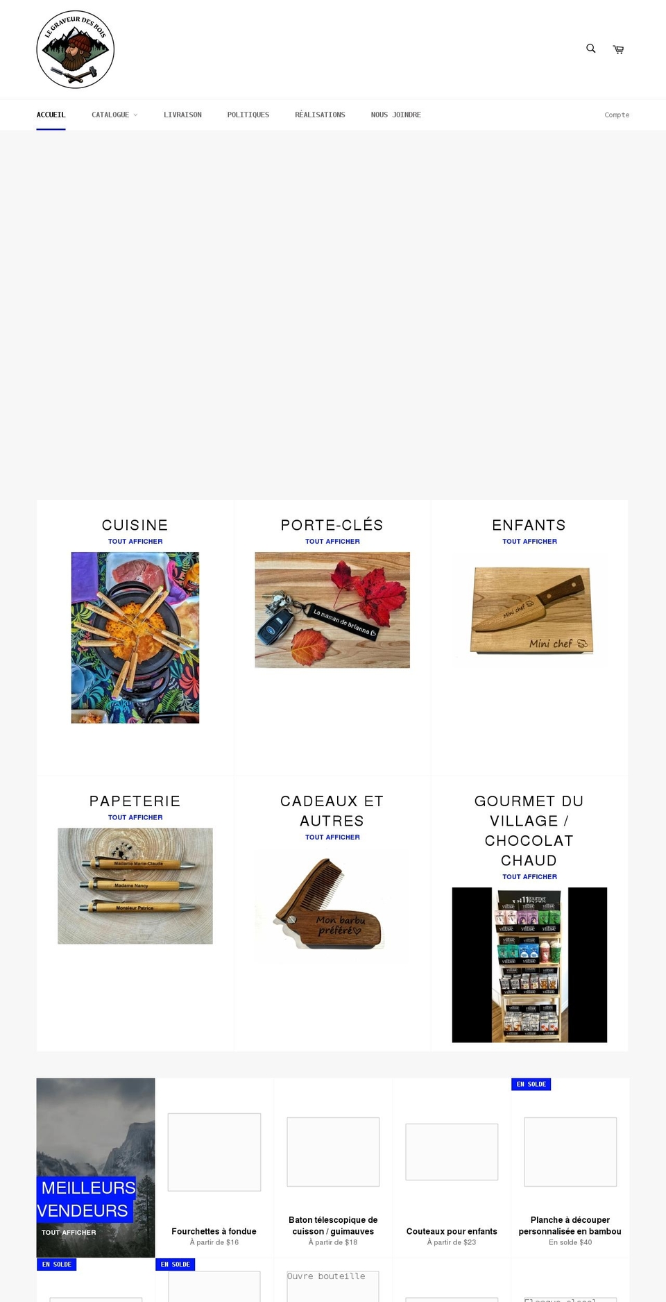 legraveurdesbois.com shopify website screenshot