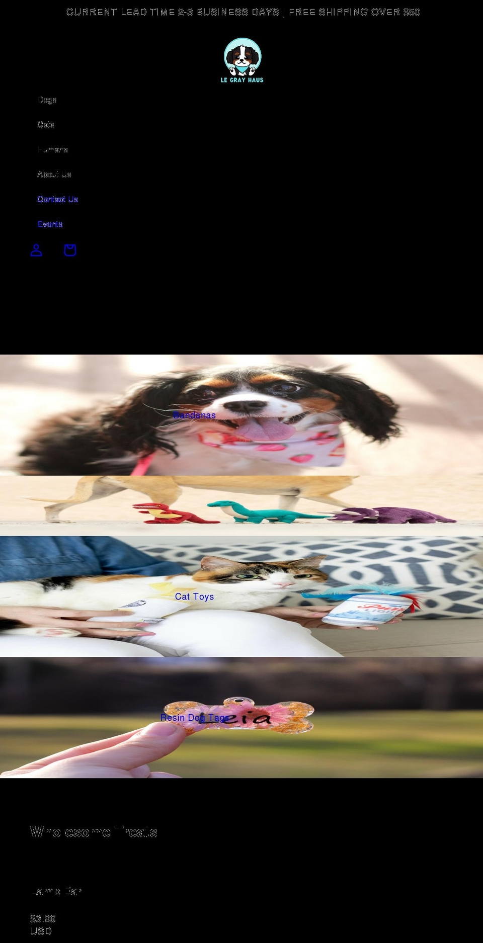 legrayhaus.com shopify website screenshot