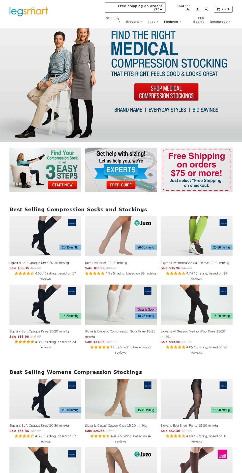 Apr 17 @ 11:02 AM - updated landing pages Shopify theme site example legs-mart.com