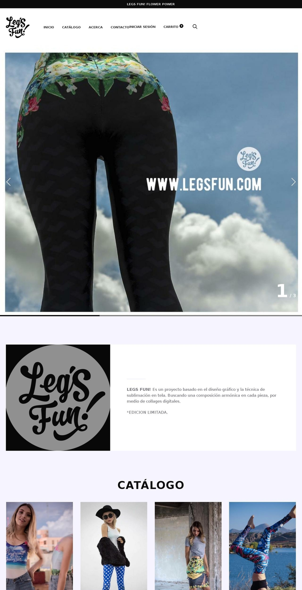 legsfun.com — Shopify storefront screenshot