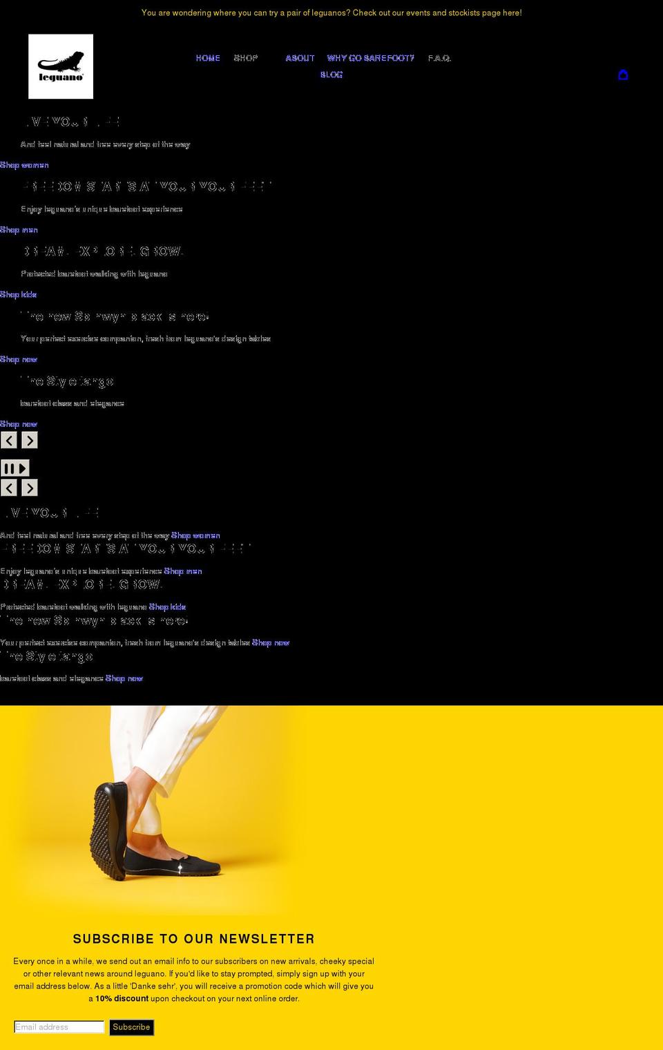 leguano.com.au shopify website screenshot