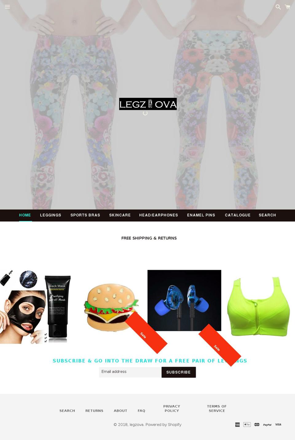 legzova.com — Shopify storefront screenshot