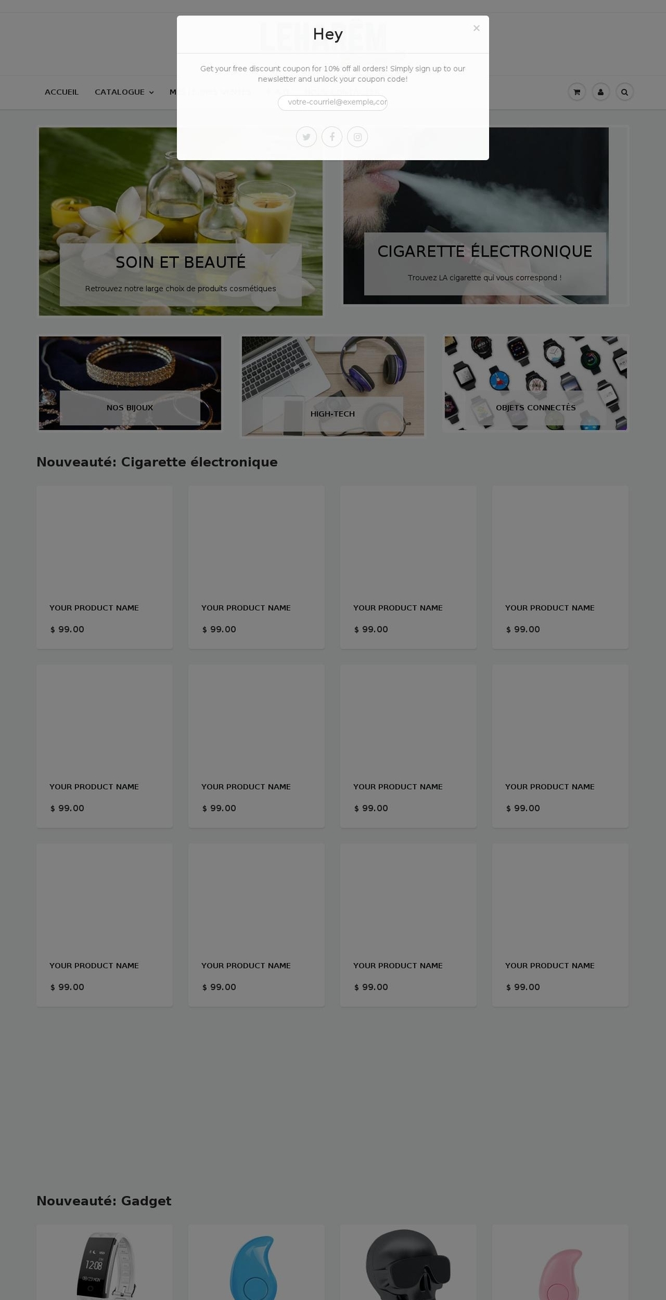 leharem.net shopify website screenshot