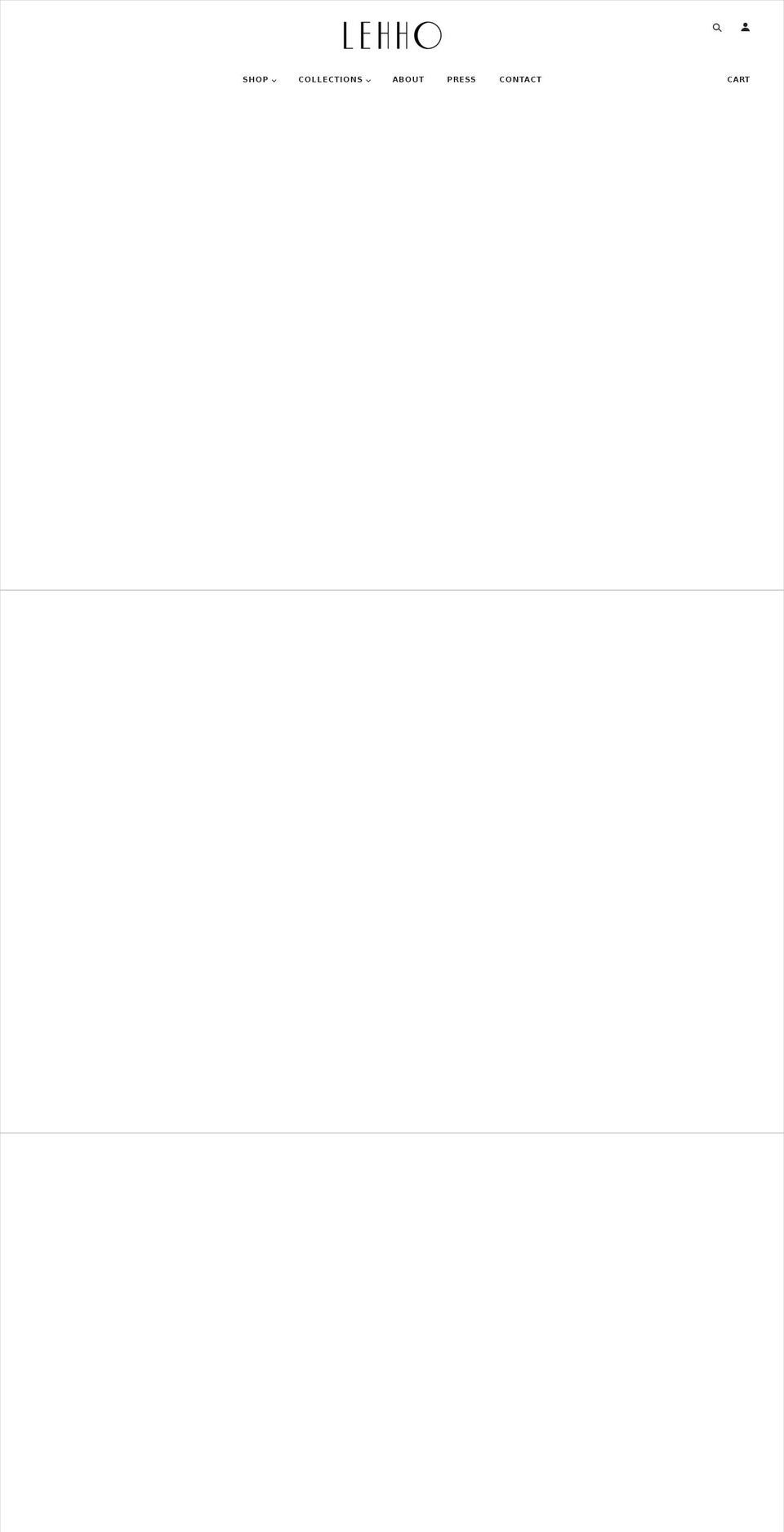 lehho.com shopify website screenshot