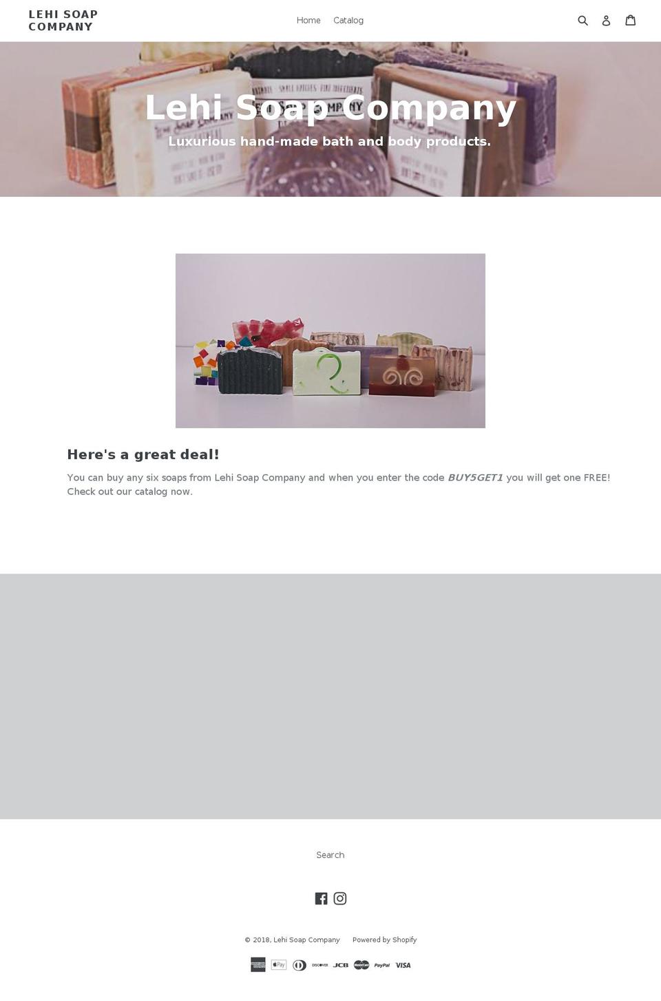 lehisoapcompany.com — Shopify storefront screenshot