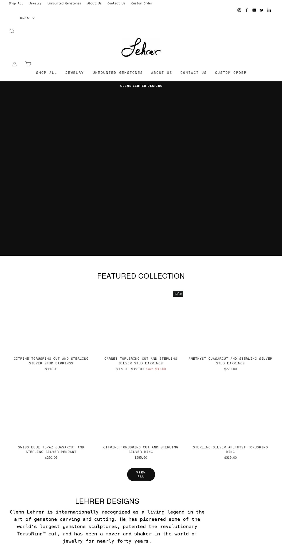 lehrerdesigns.com shopify website screenshot