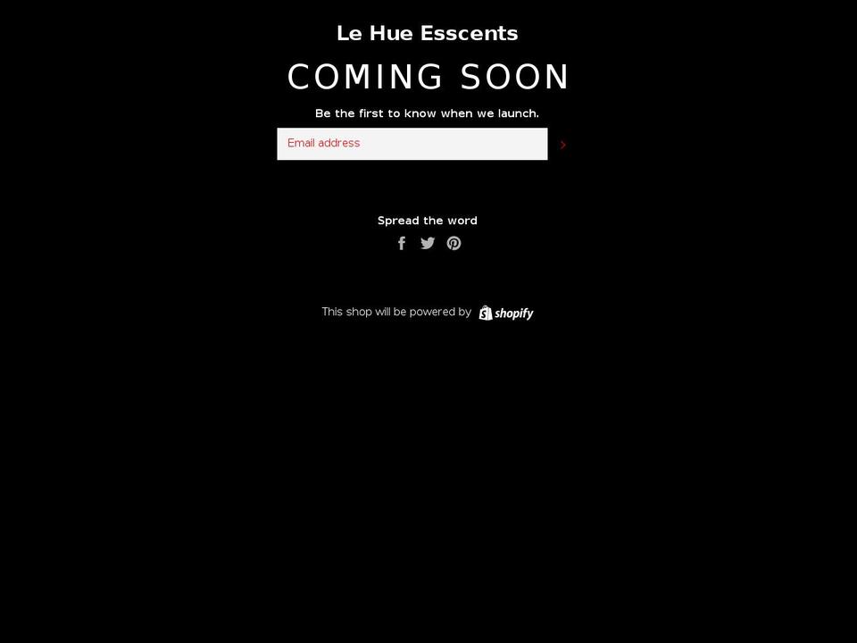lehueesscents.com shopify website screenshot