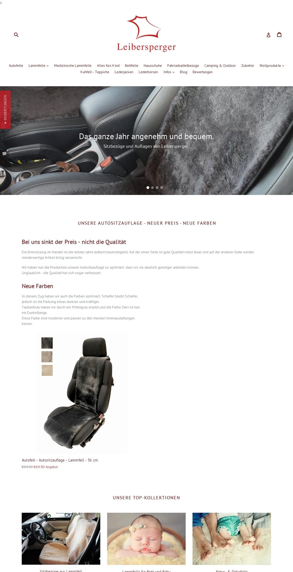 leibersperger-felle.de shopify website screenshot