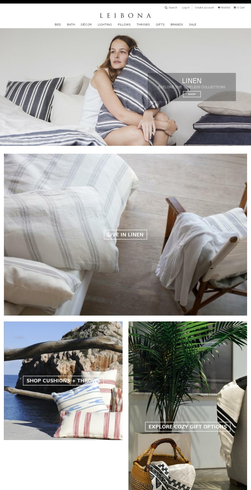 Theme Custom Shopify theme site example leibona.net
