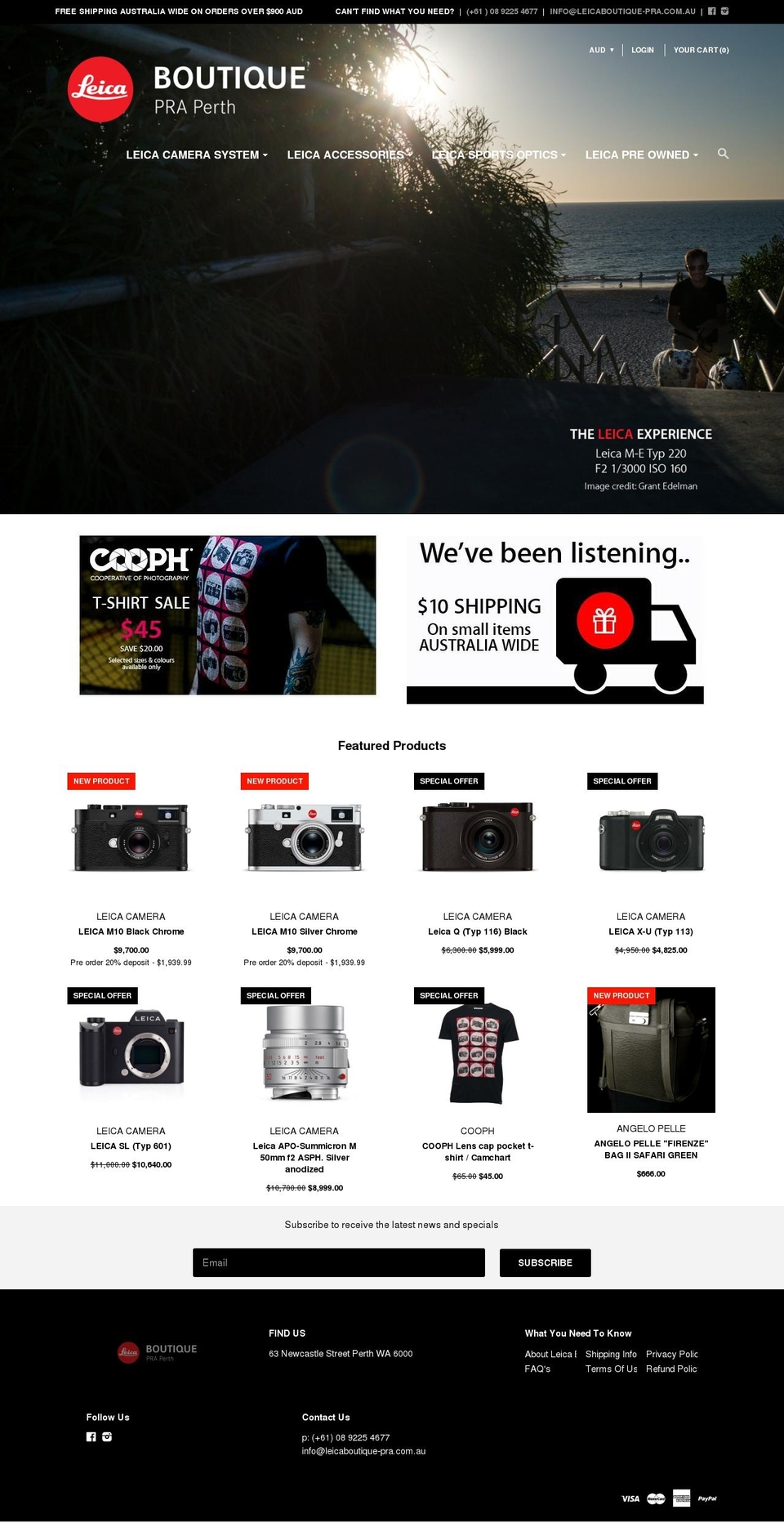 leicaboutique-pra.com shopify website screenshot