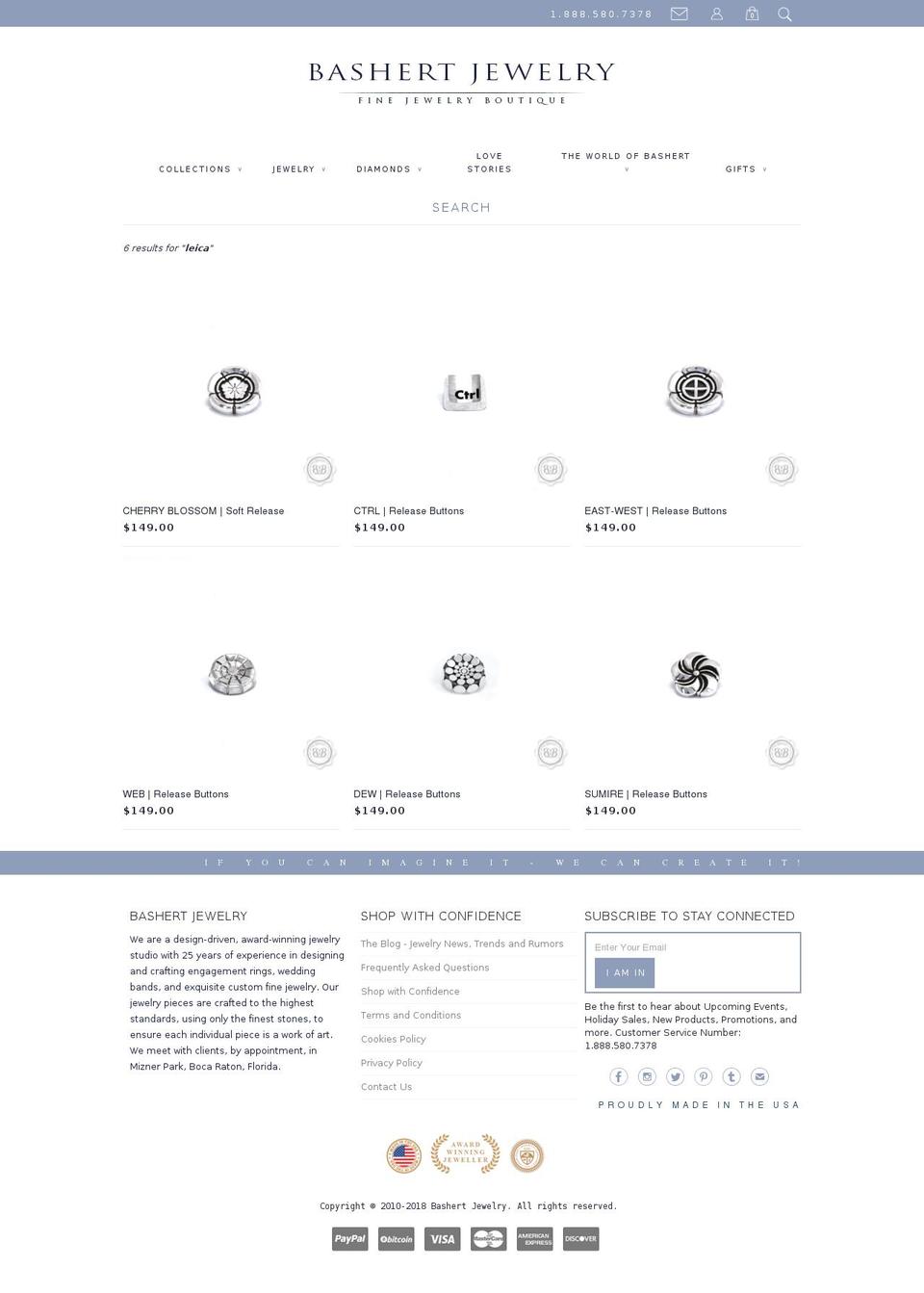 Desktop Responsive Theme Shopify theme site example leicabutton.com