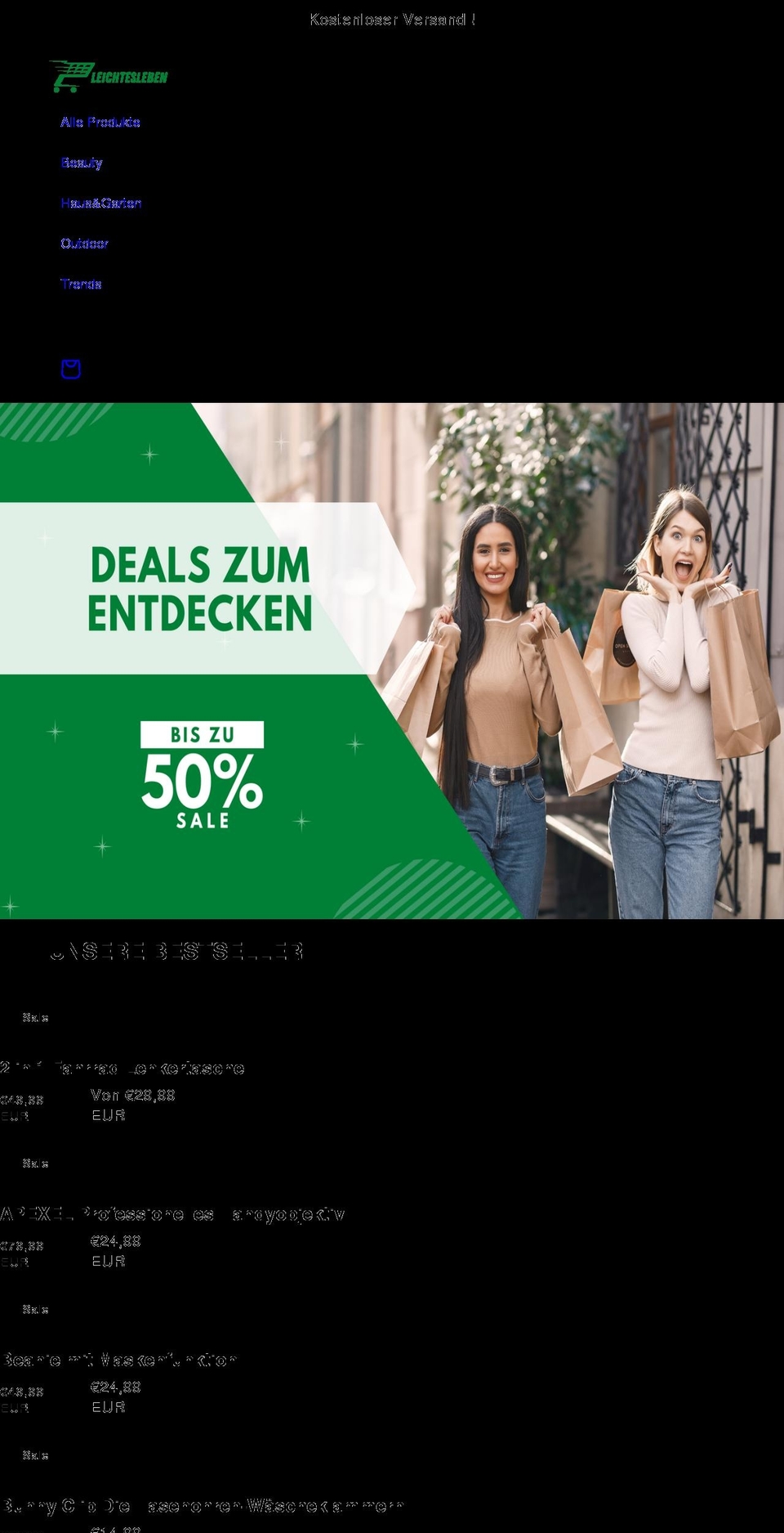 leichtesleben.com shopify website screenshot