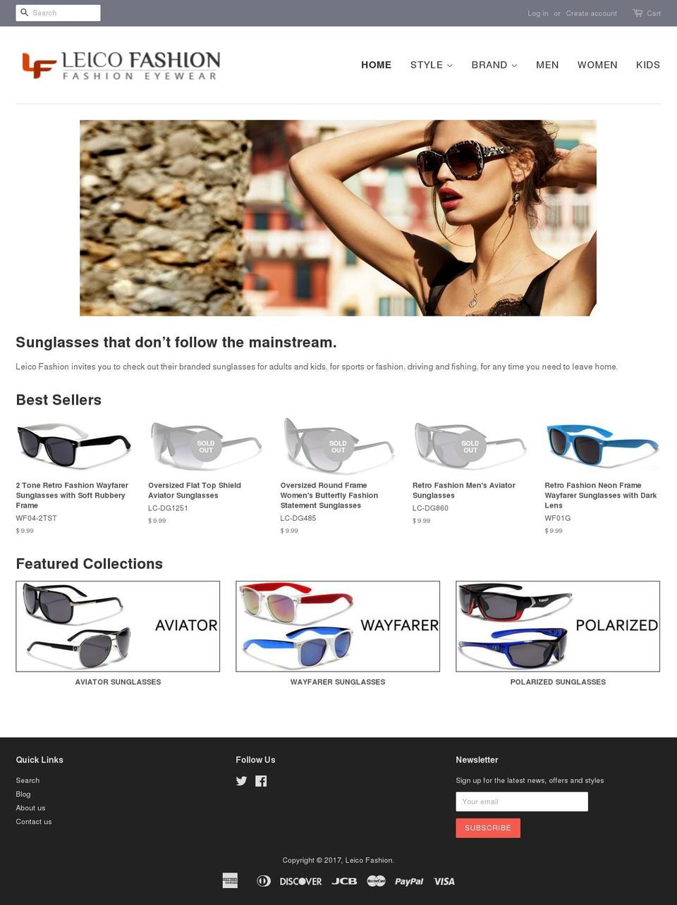 leicofashion.com shopify website screenshot