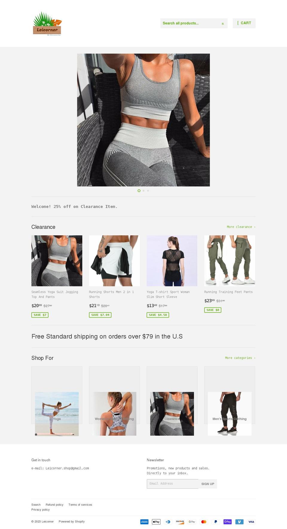 leicorner.com shopify website screenshot