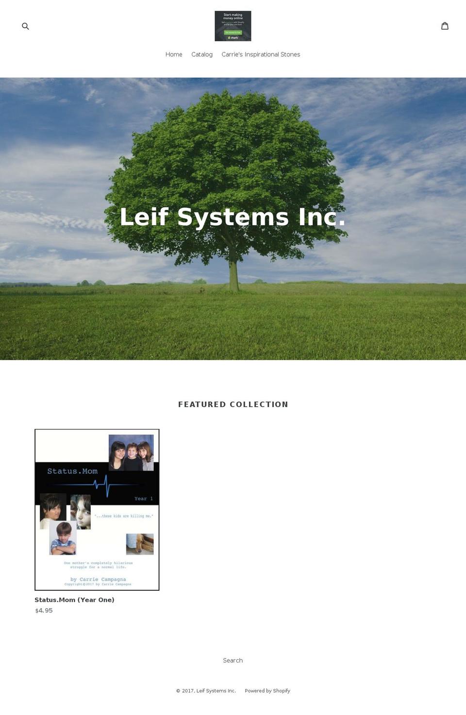 leifsystems.com shopify website screenshot