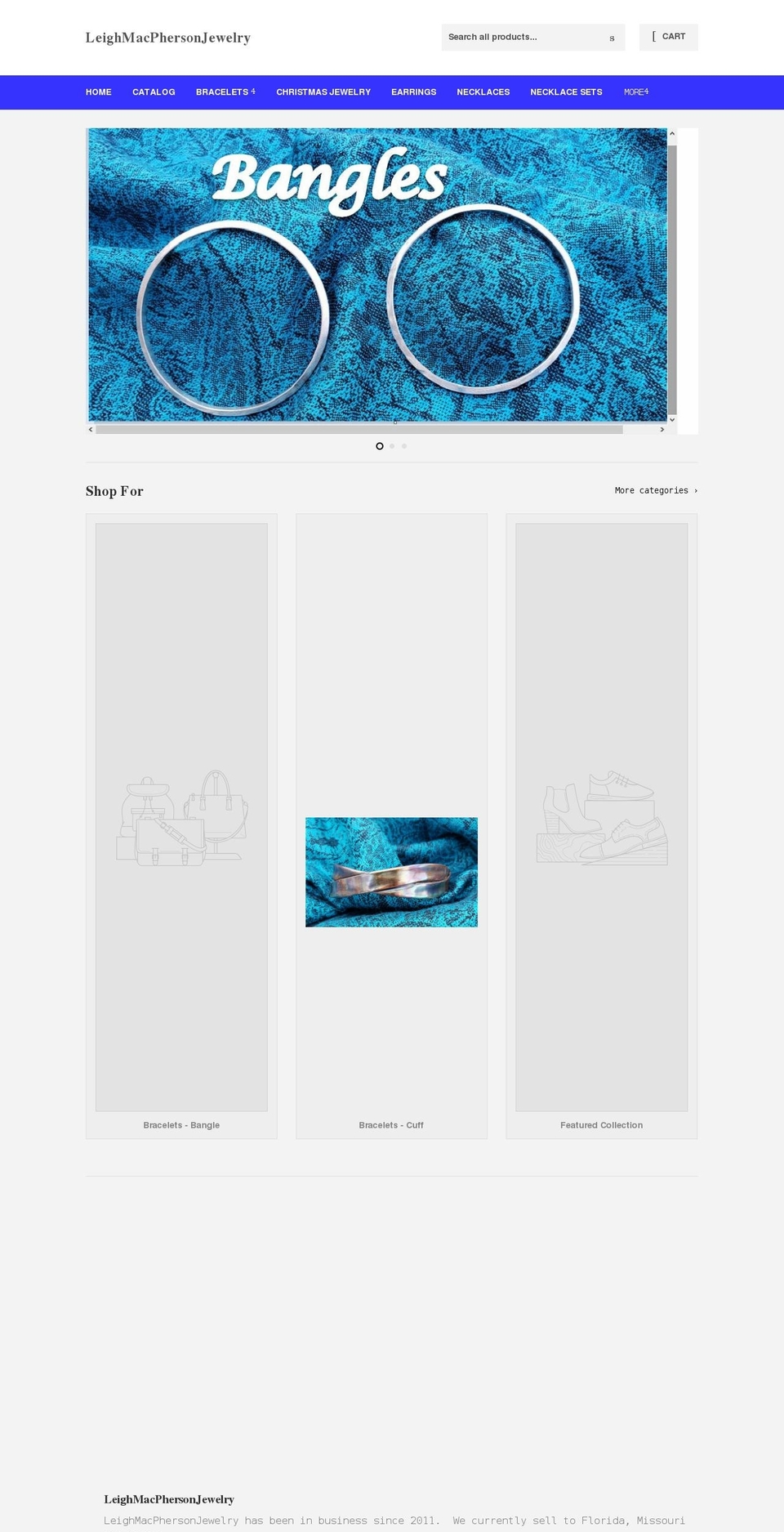 leighmacphersonjewelry.com shopify website screenshot