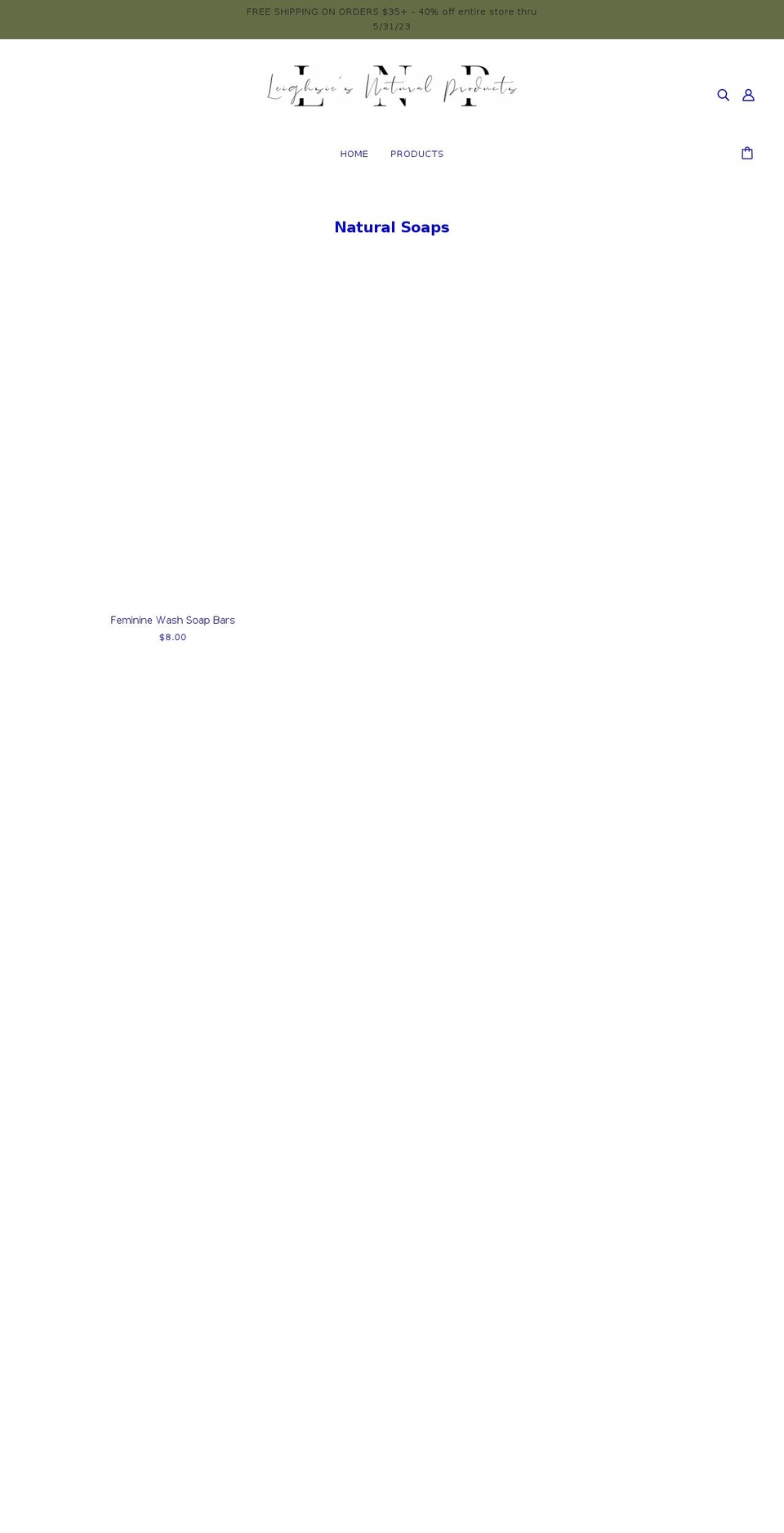 leighsiesnaturalproducts.com shopify website screenshot