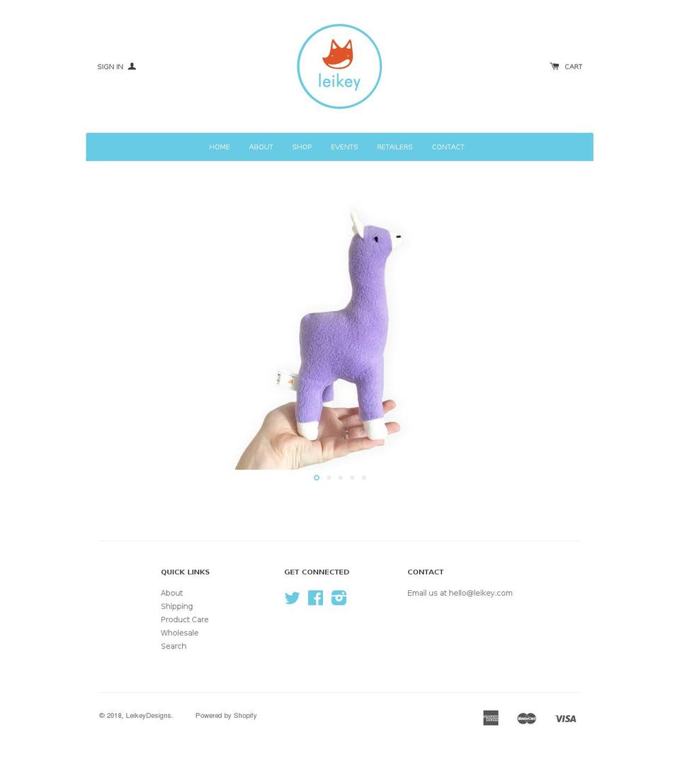 leikey.com — Shopify storefront screenshot