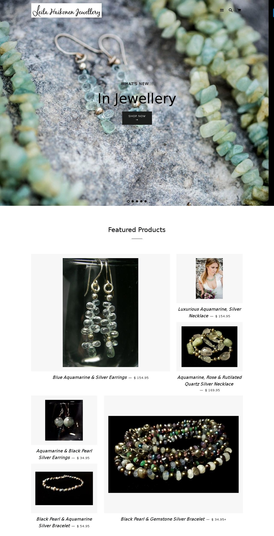 leilahaikonen.com shopify website screenshot