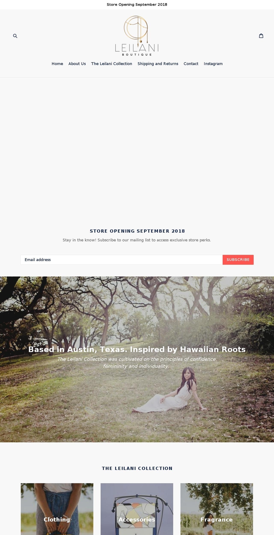 Copy of Original Theme Shopify theme site example leilaniboutique.com