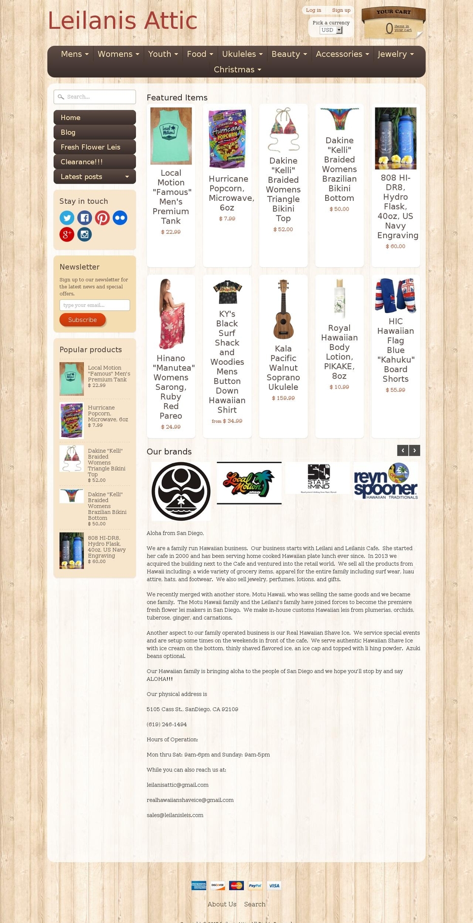 leilanisattic.com shopify website screenshot