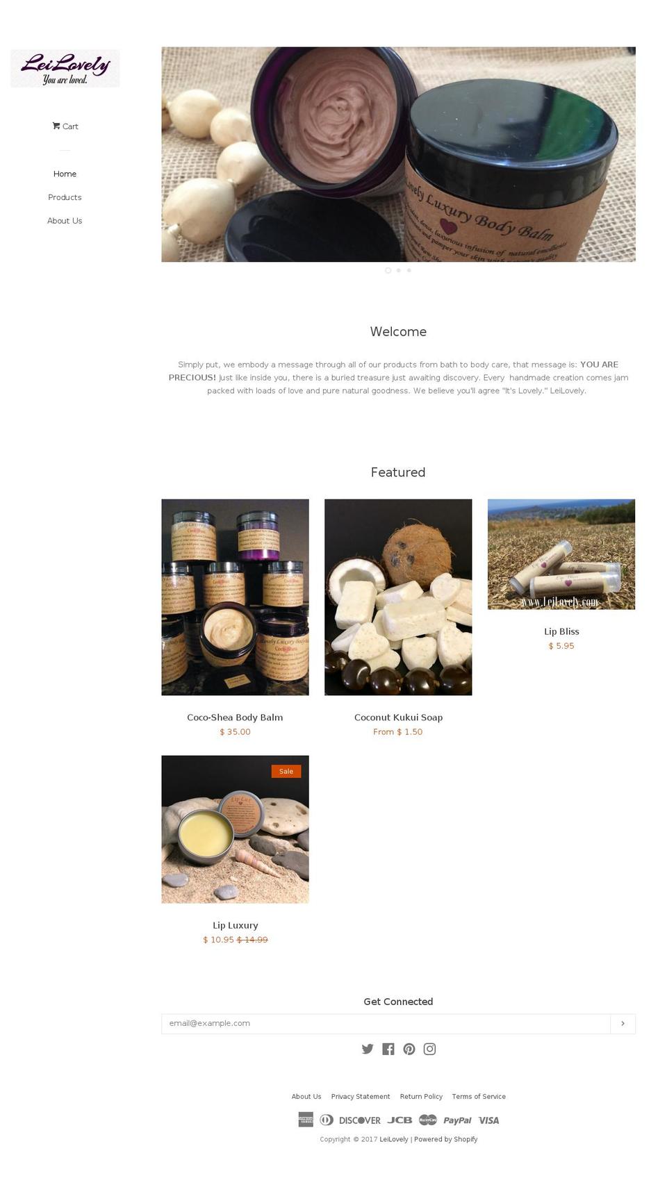 leilovely.com shopify website screenshot