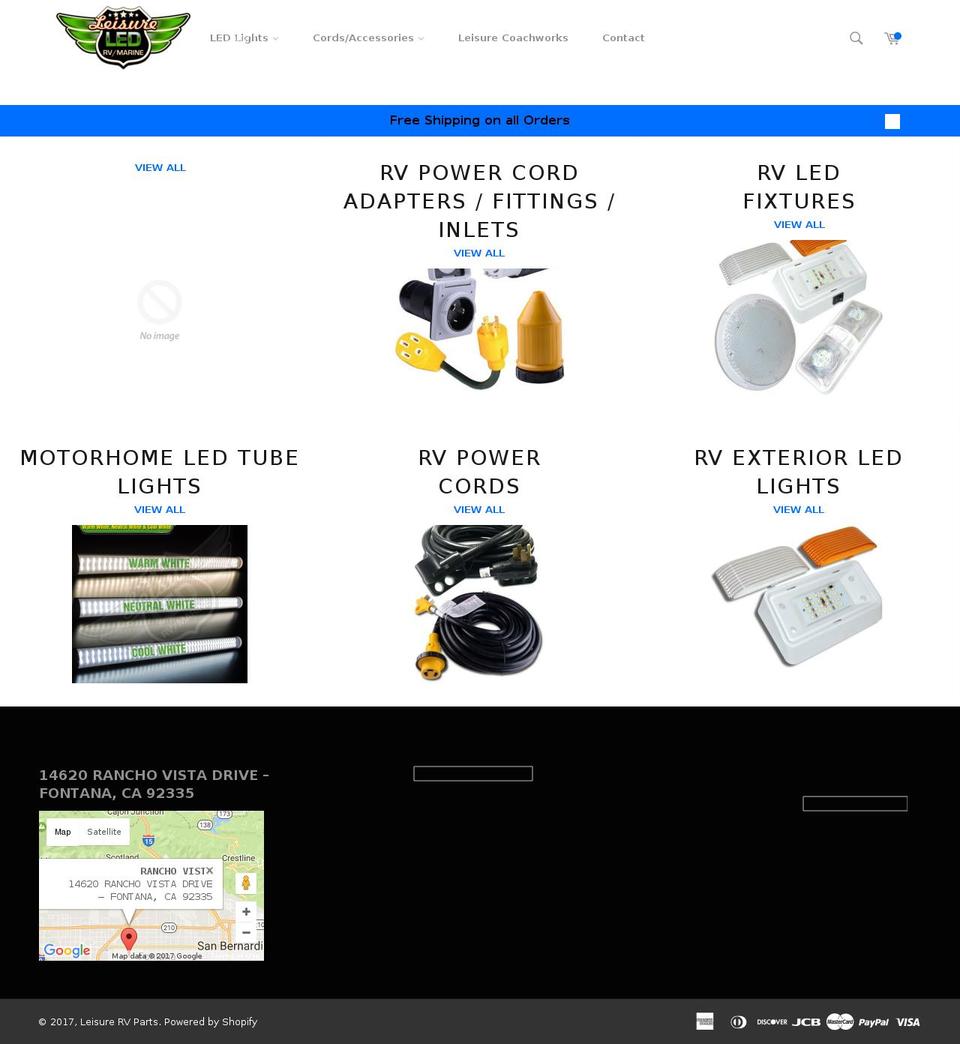 leisurervparts.com Shopify theme site example leisurervleds.com