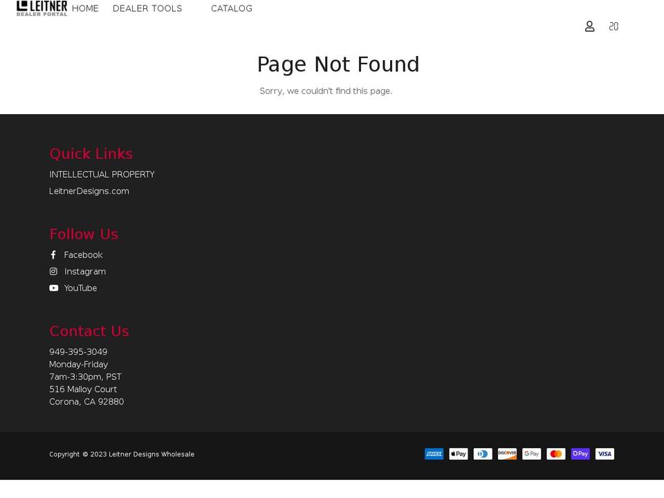 leitnerdealer.com shopify website screenshot