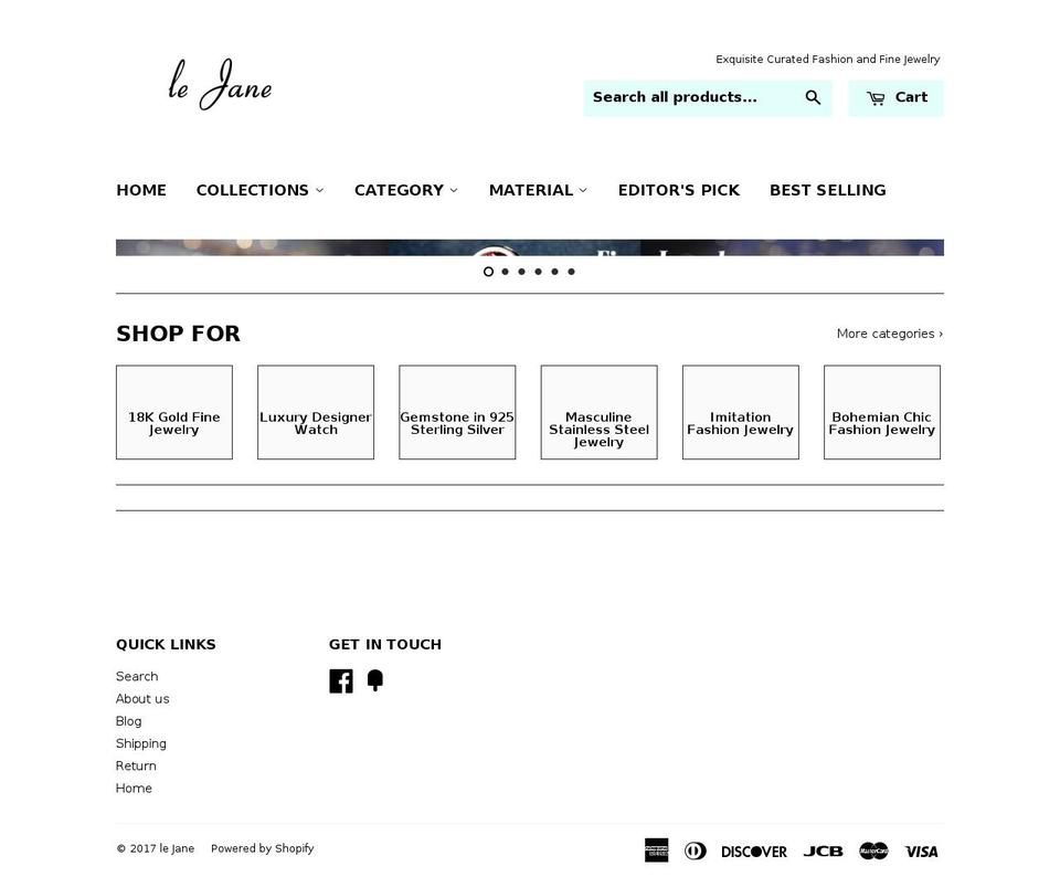 lejane.com shopify website screenshot