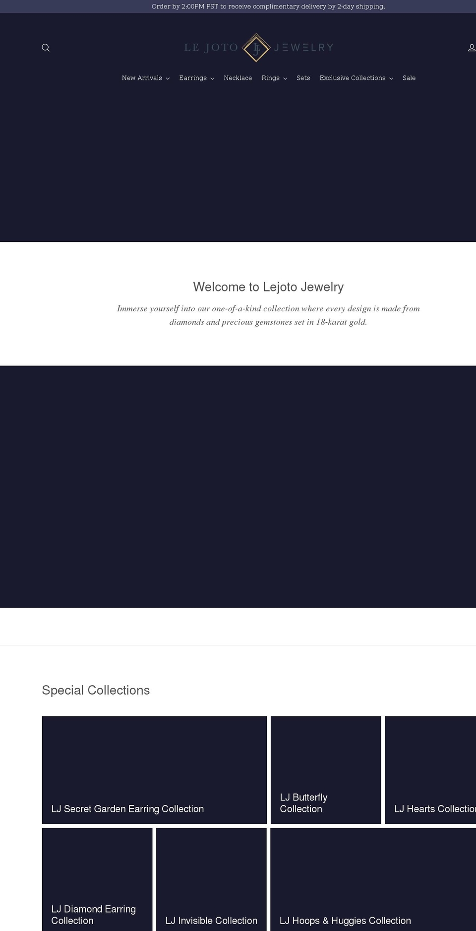lejotojewelry.net shopify website screenshot
