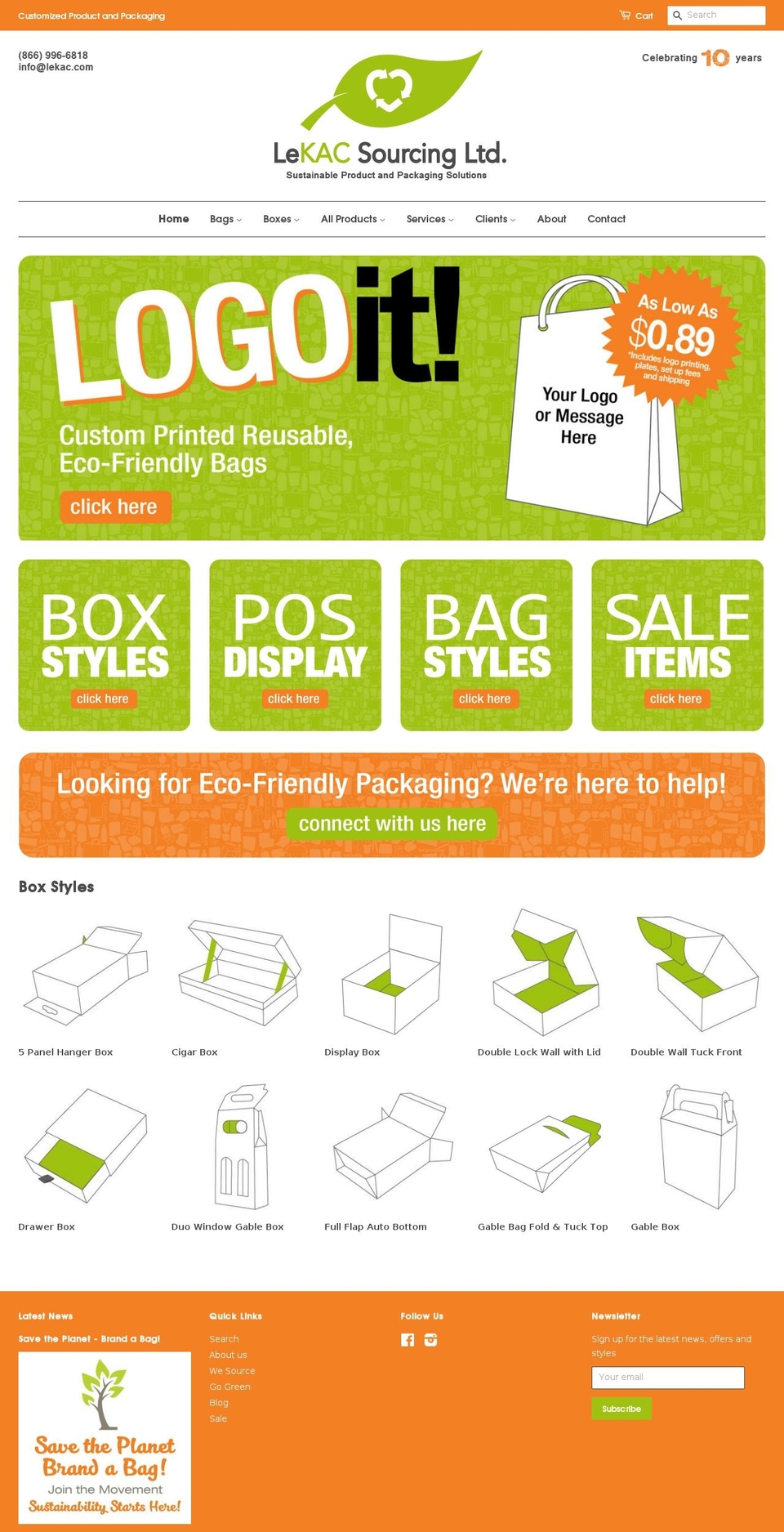 lekac.net shopify website screenshot