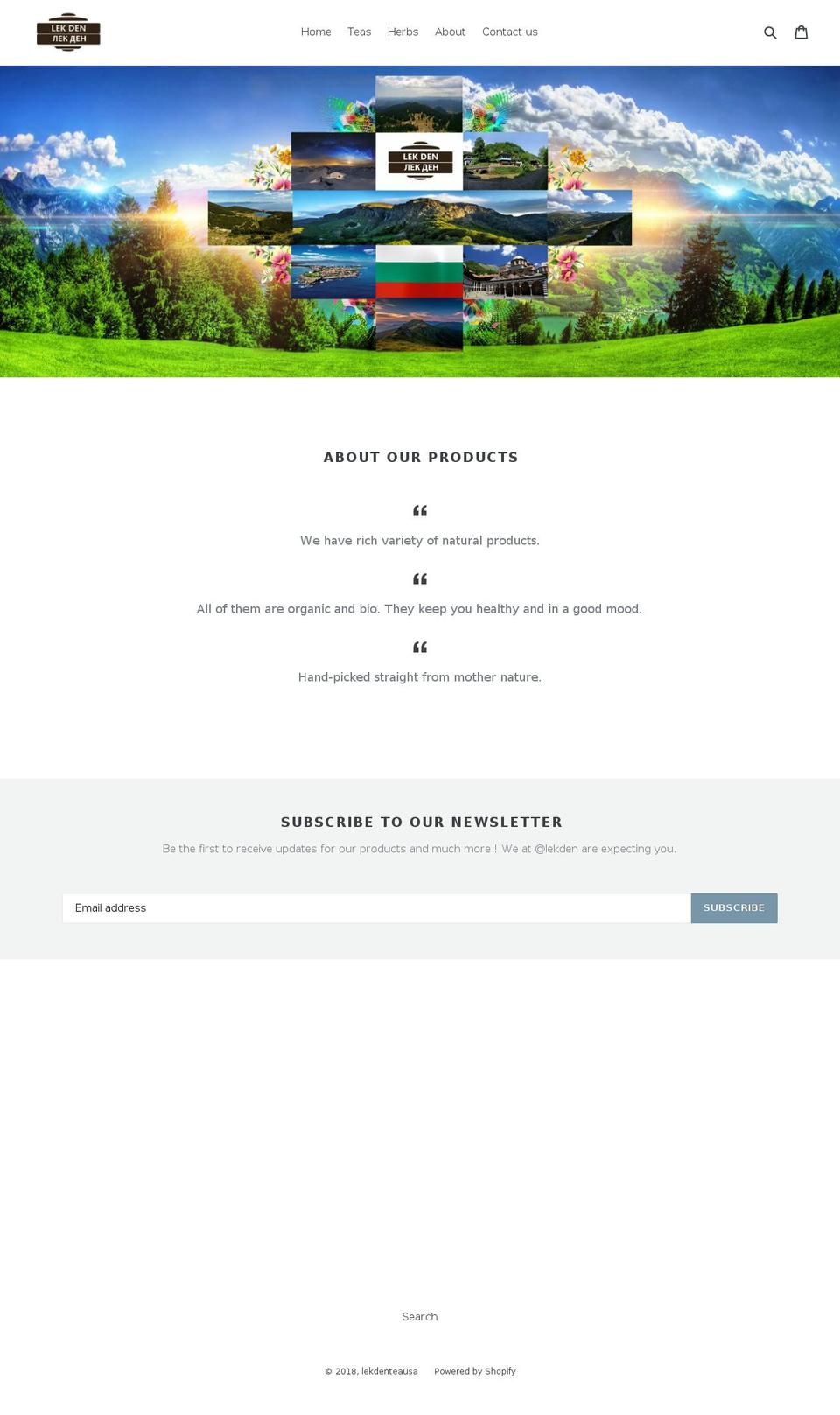 lekdenteausa.com — Shopify storefront screenshot