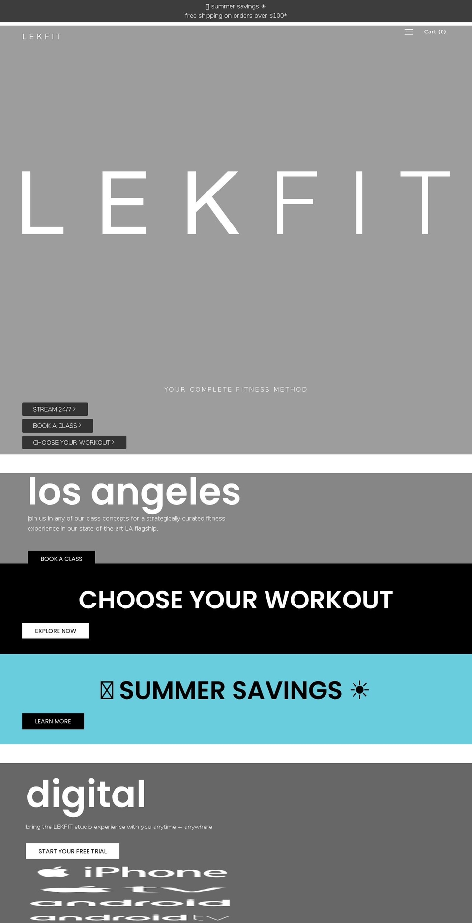lekfit.com shopify website screenshot