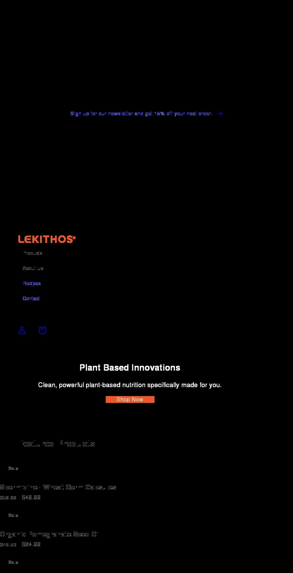 lekithos.com shopify website screenshot