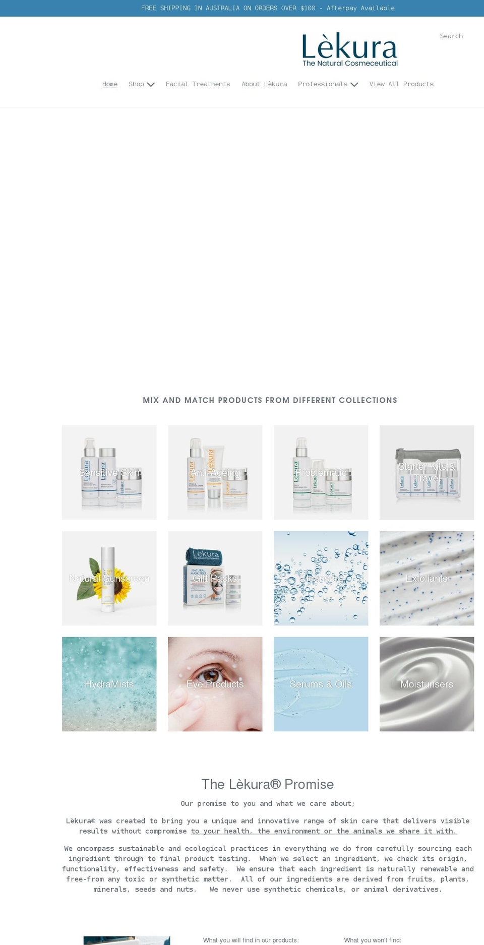 lekura.com.au shopify website screenshot