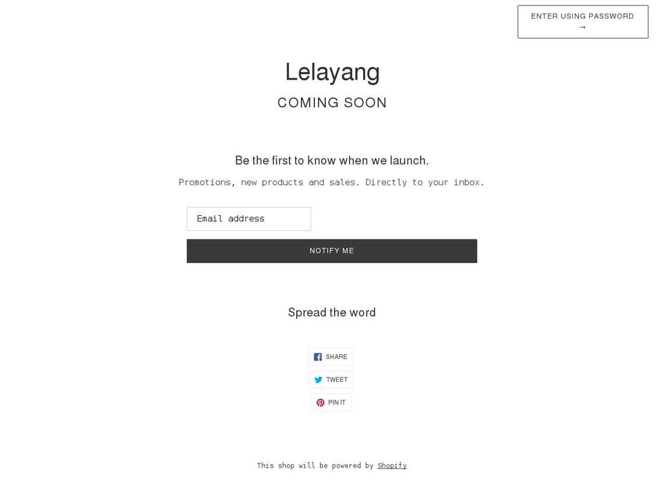 lelayangsg.com shopify website screenshot