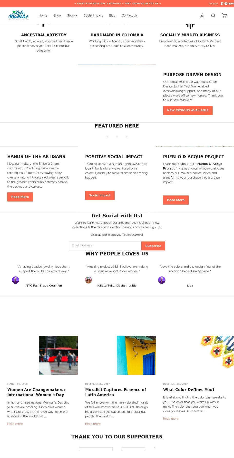 lelebombe.com shopify website screenshot