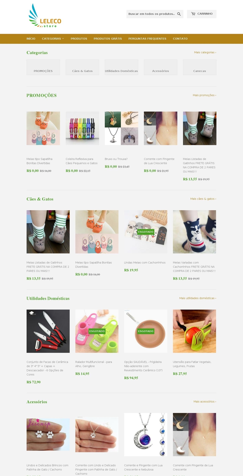lelecostore.com — Shopify storefront screenshot