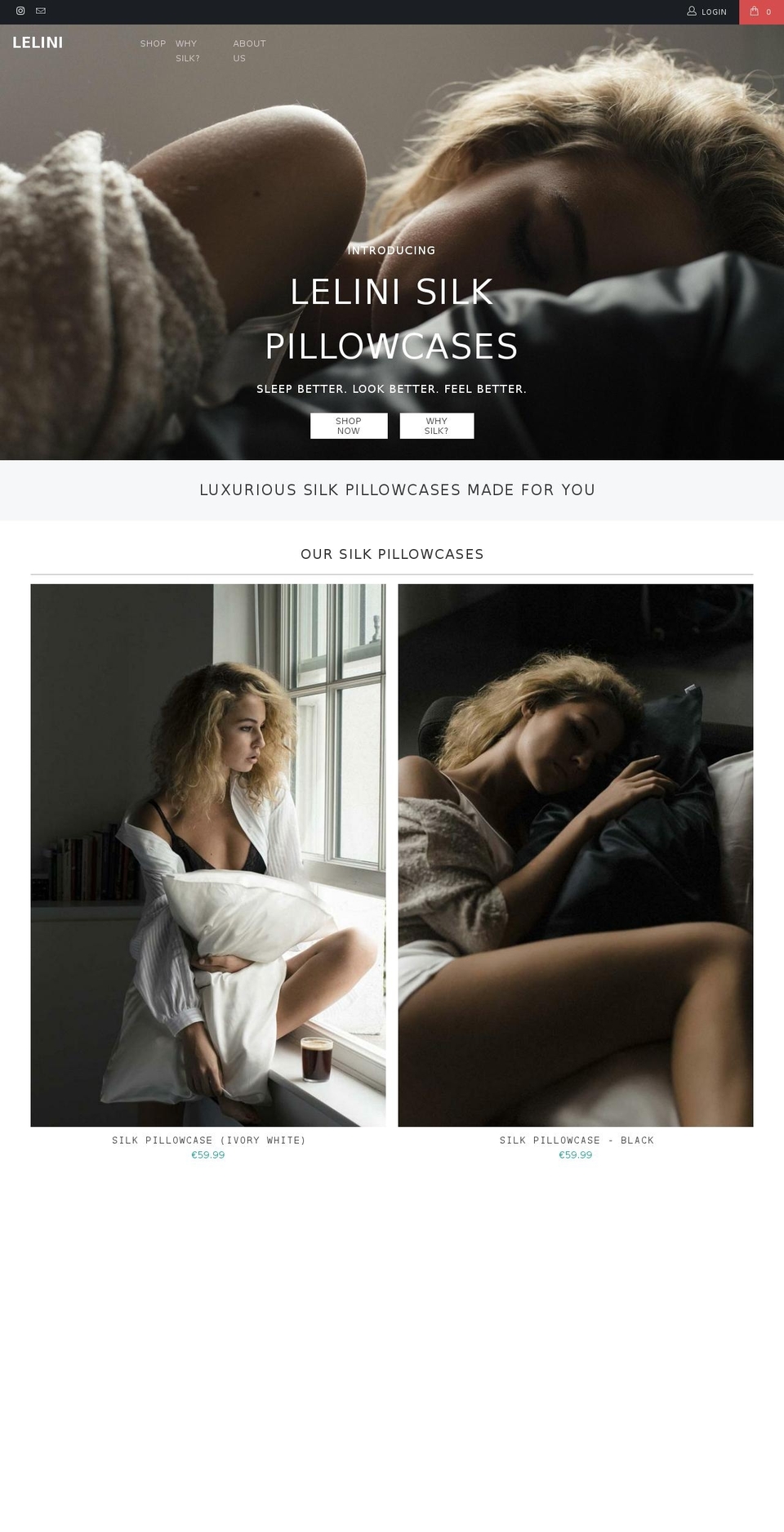 lelini.com shopify website screenshot