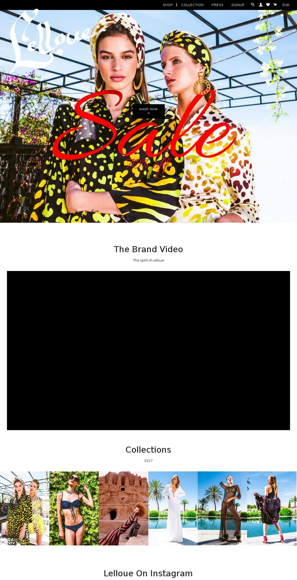 lelloue.com shopify website screenshot