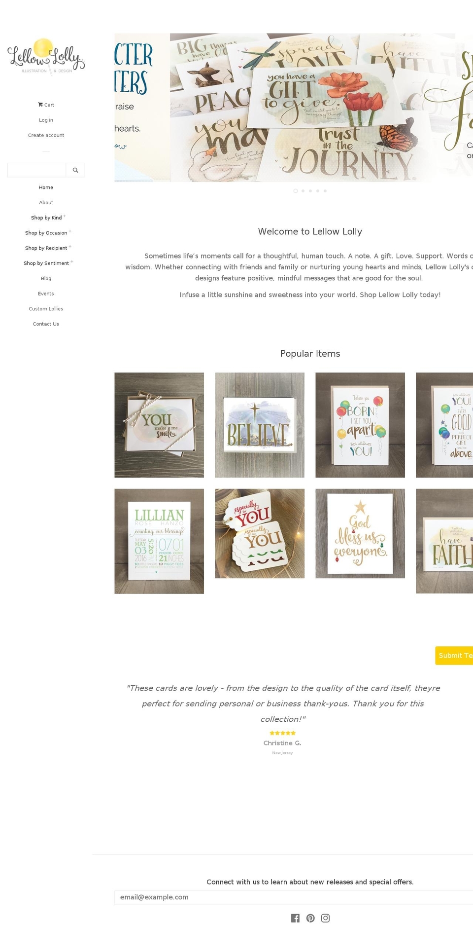 lellowlolly.com shopify website screenshot