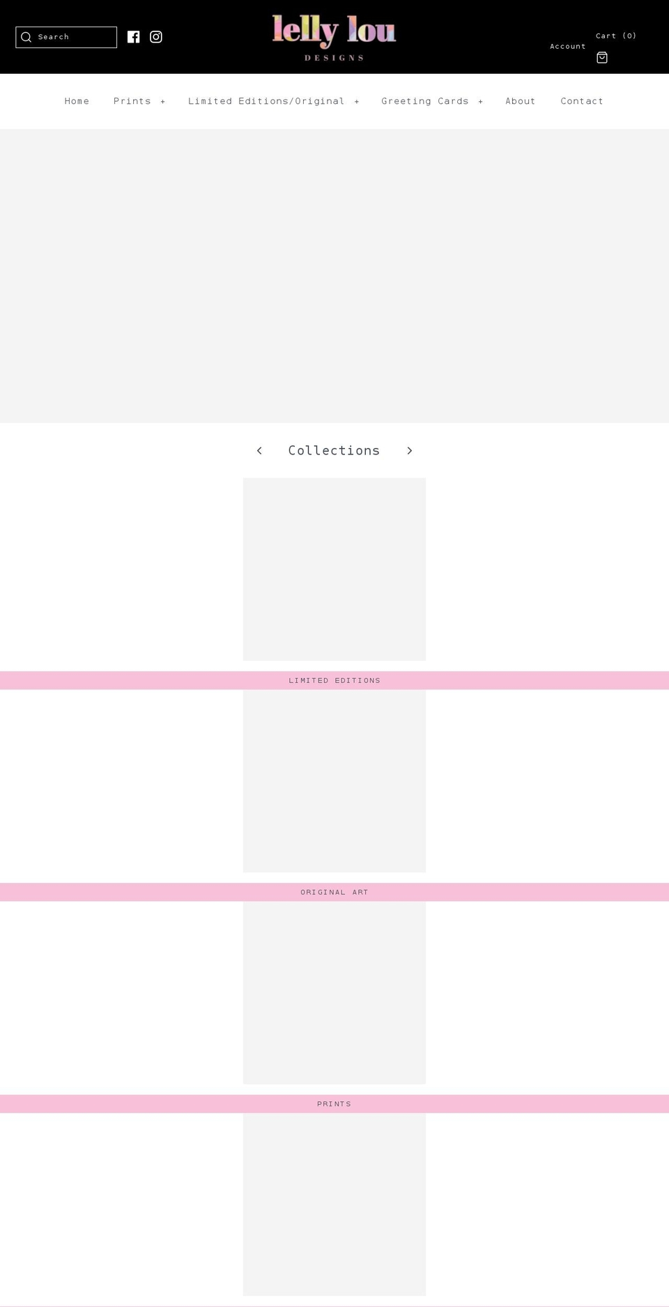 lellyloudesigns.com shopify website screenshot