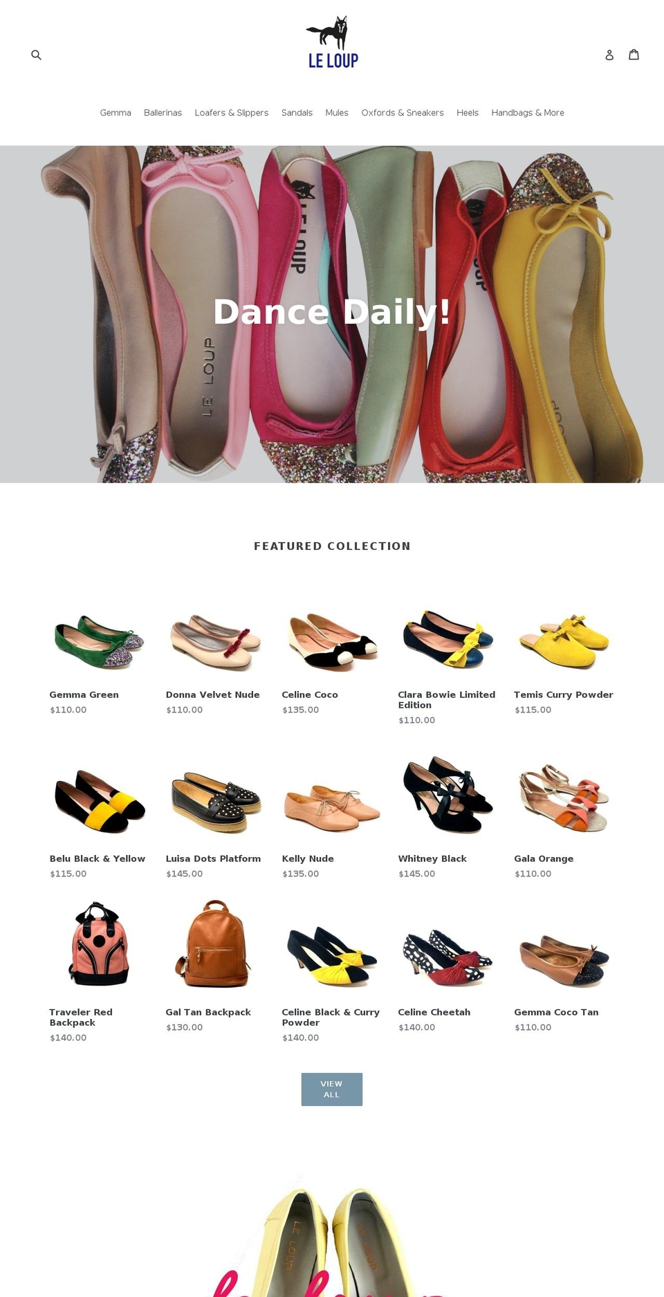 leloupshop.com — Shopify storefront screenshot